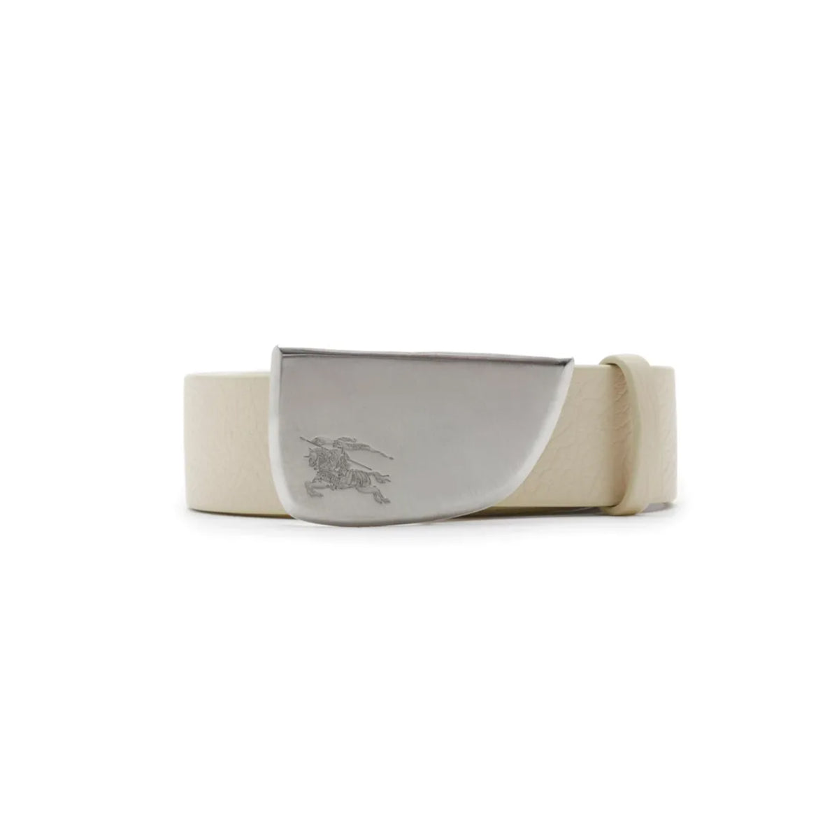 Burberry Unisex Belt Shield Brushed White