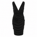 Dolce & Gabbana Women Dress Drappeggiato Short Black