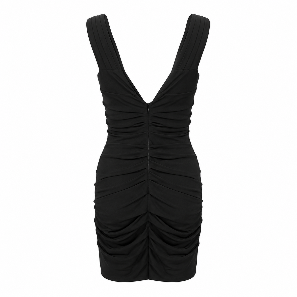 Dolce & Gabbana Women Dress Drappeggiato Short Black