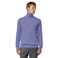 Alpha Studio Men Turtleneck Silk Cashmere Purple