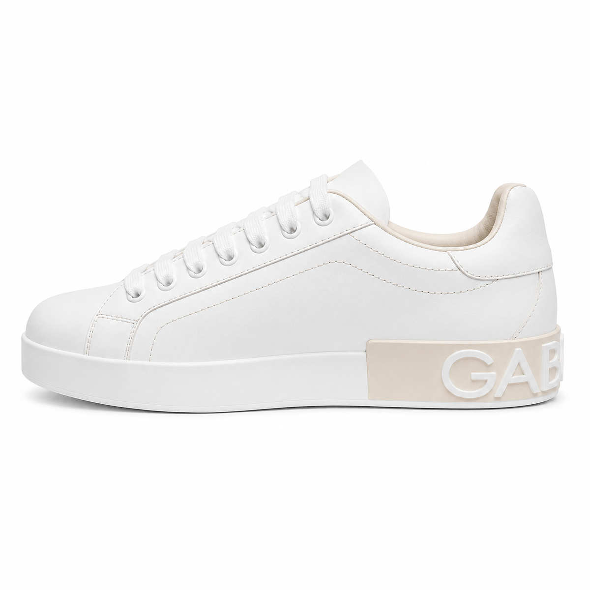 Dolce & Gabbana Women Sneaker Portofino Beige Sneakers White