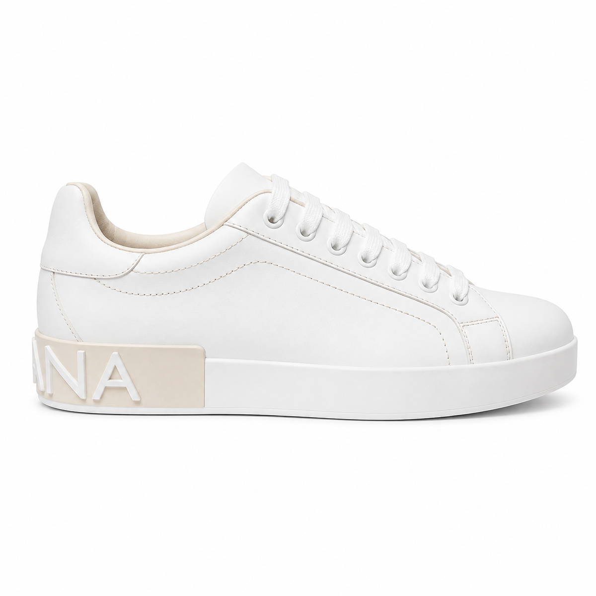Dolce & Gabbana Women Sneaker Portofino Beige Sneakers White