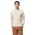 Alpha Studio Men Knit Crew Neck Cashmere White