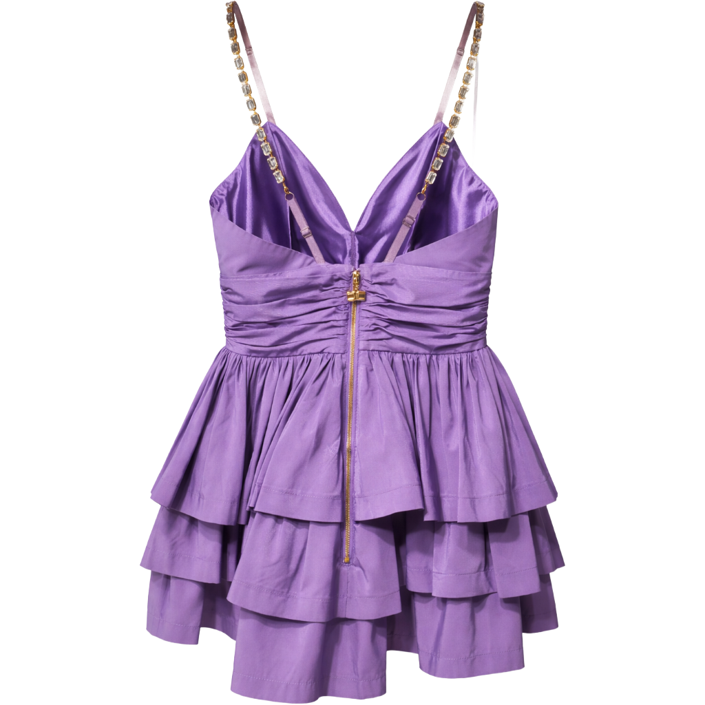 Elisabetta Franchi Women Dress Short Ruches Purple