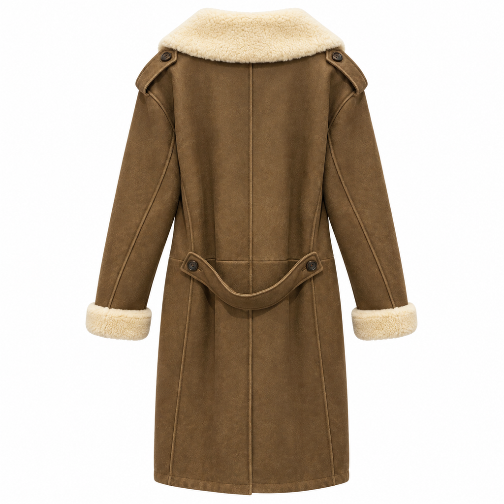 Dolce & Gabbana Men Coat Leather Brown
