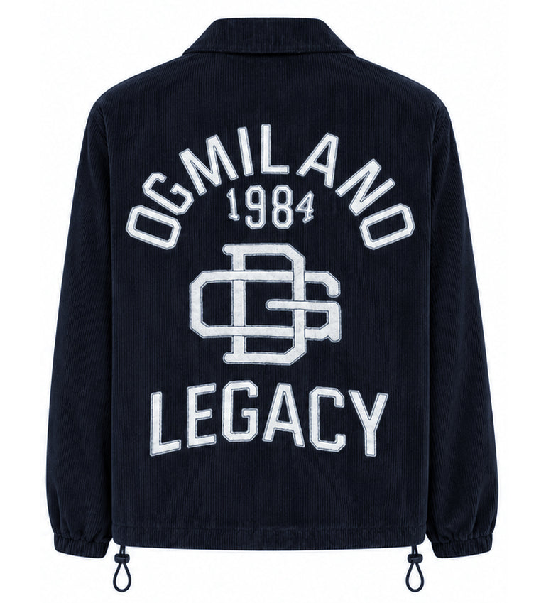 Dolce & Gabbana Men Jacket Velvet Coste Blue