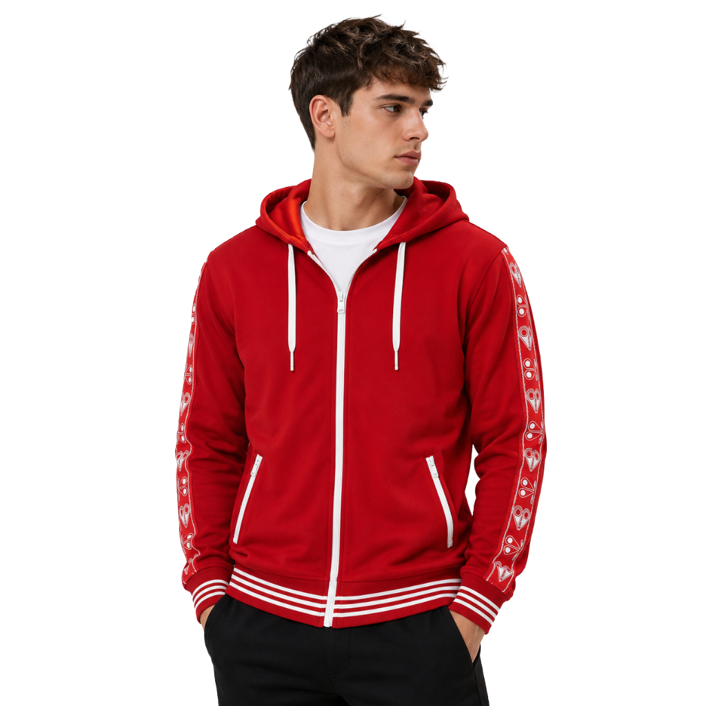 Moose knuckles Men Sweatshirt Jean Talon Red