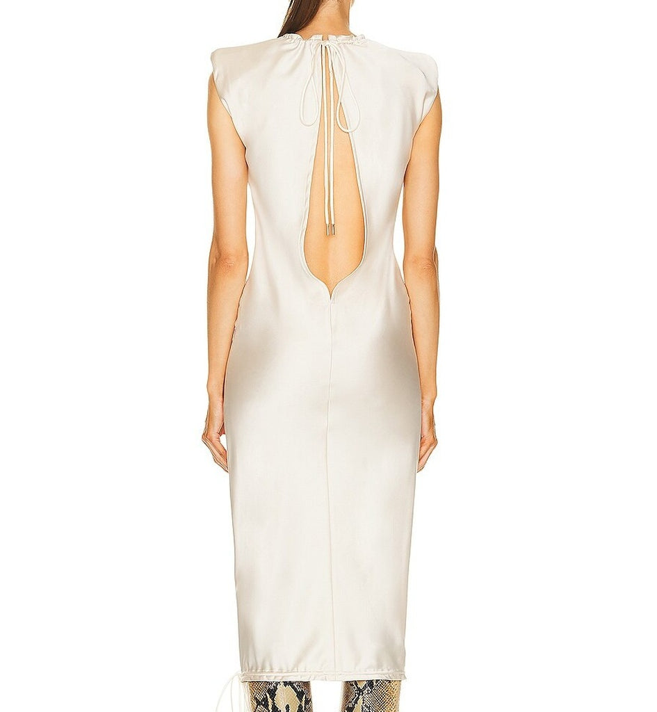 The Attico Women Dress Color Latte White