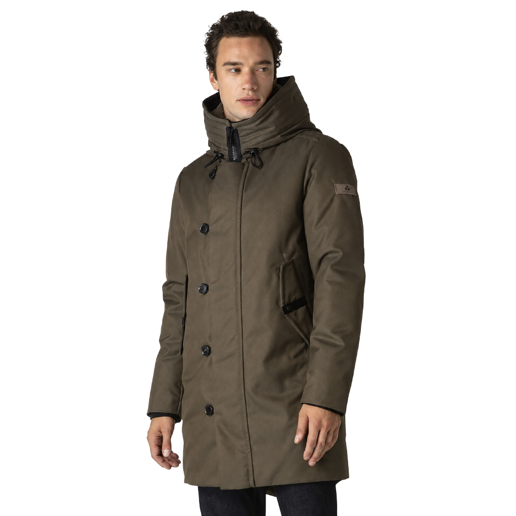 Peuterey Men Down Jacket Kasa Fur Green