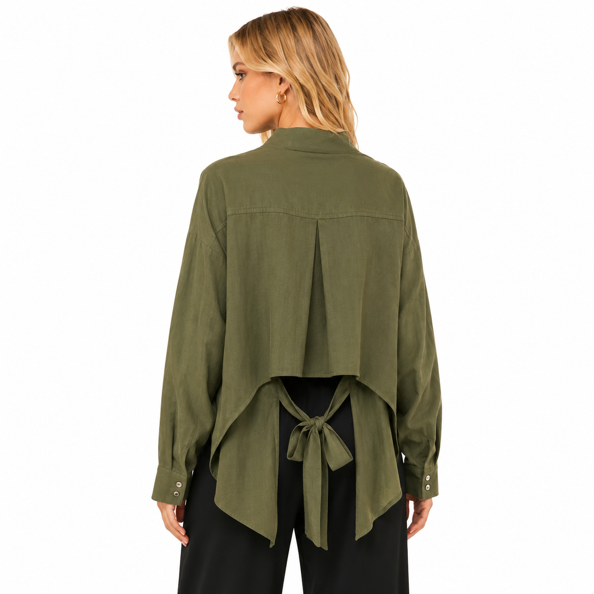 Alpha Studio Women Shirt Poplin Green
