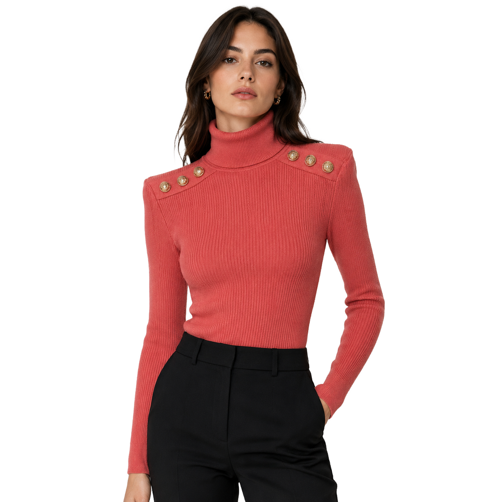 Balmain Women Knit Crew Neck Pink