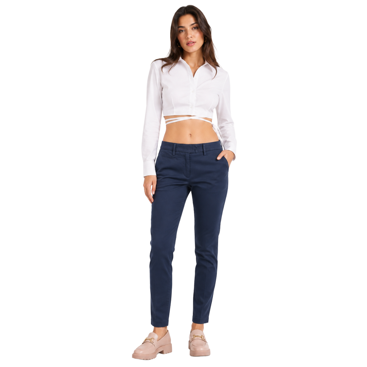 Dondup Women Trousers Perfect Blue