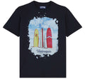 Vilebrequin Men T-Shirt Surf Blue