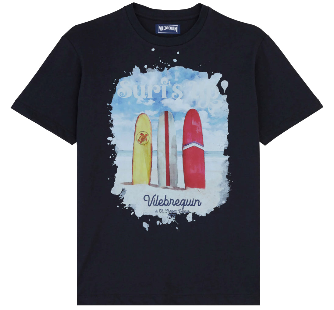 Vilebrequin Men T-Shirt Surf Blue