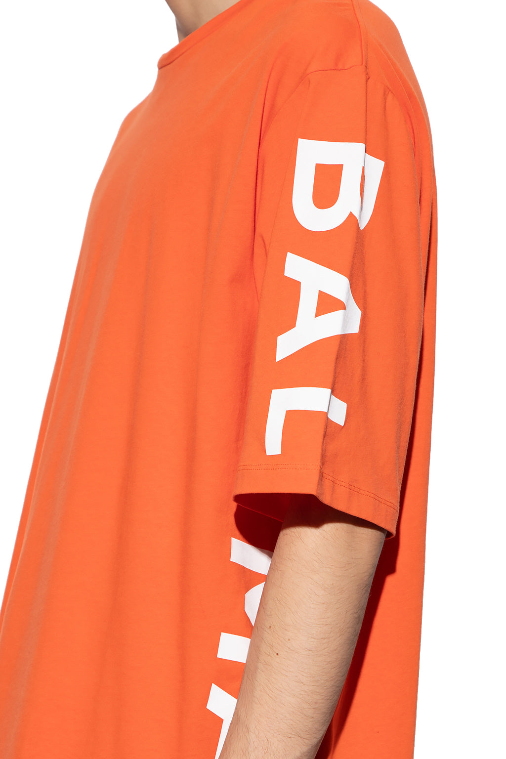 Balmain Men T-Shirt Over Orange
