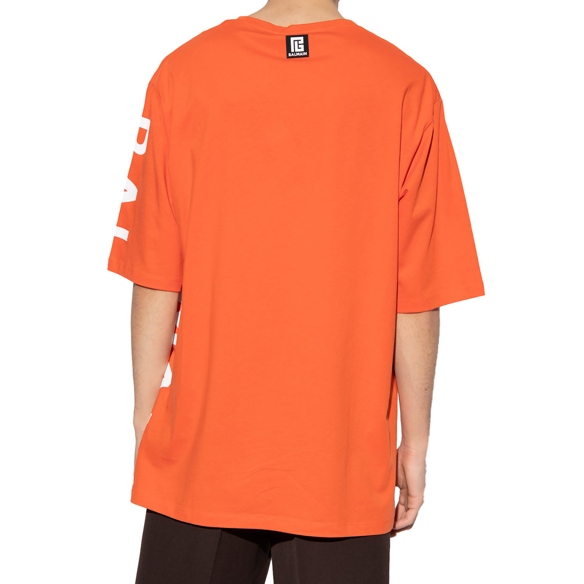 Balmain Men T-Shirt Over Orange
