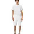 Alpha Studio Men Bermuda Shorts Linen Impunture White