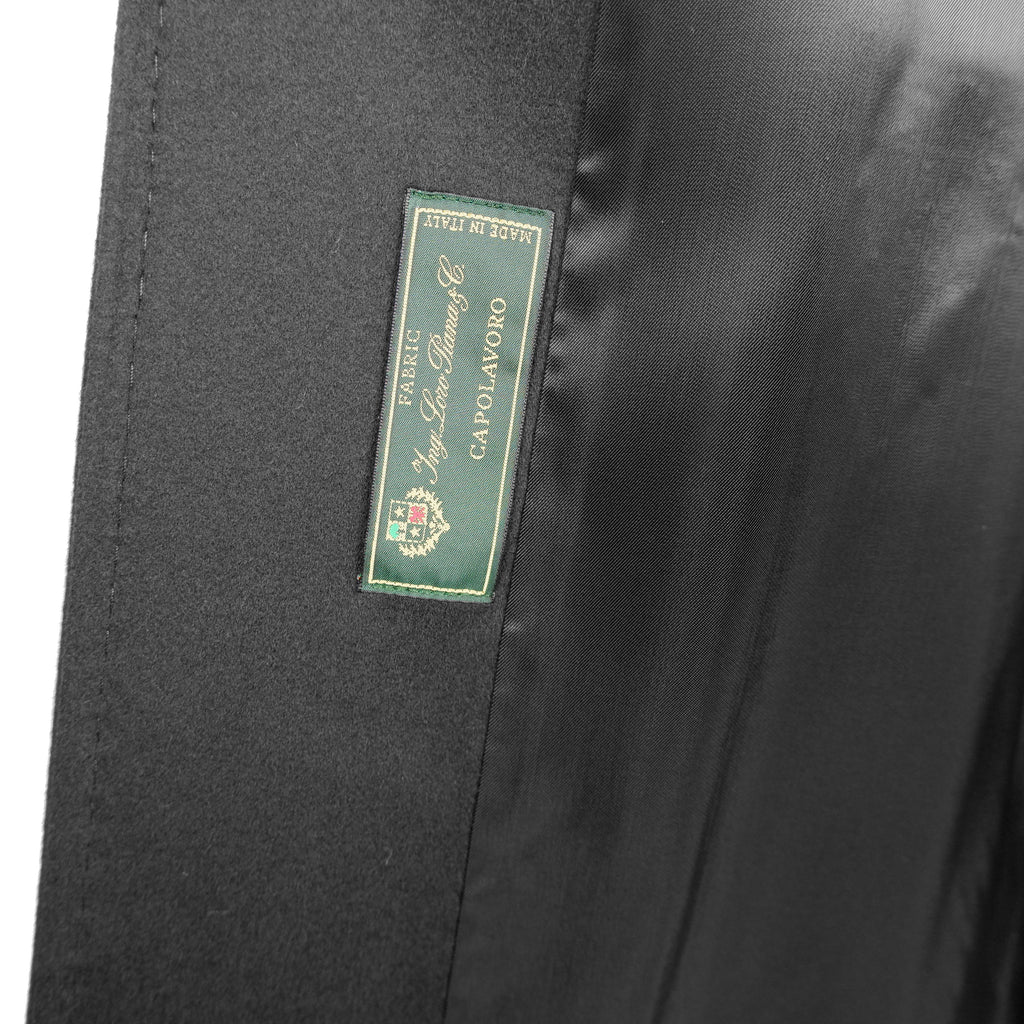 Loro Piana Fabric Women Coat Double-Breasted Black