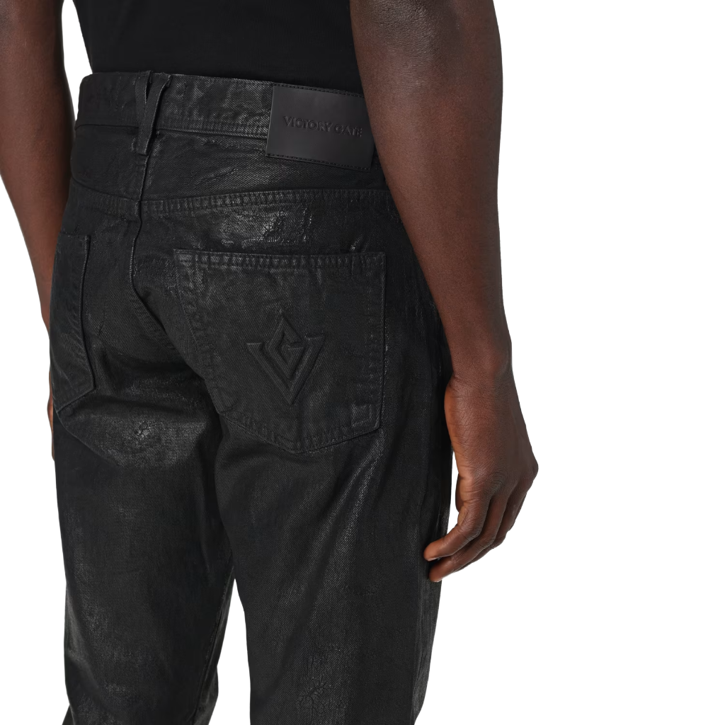 Victory Gate Men Jeans Black