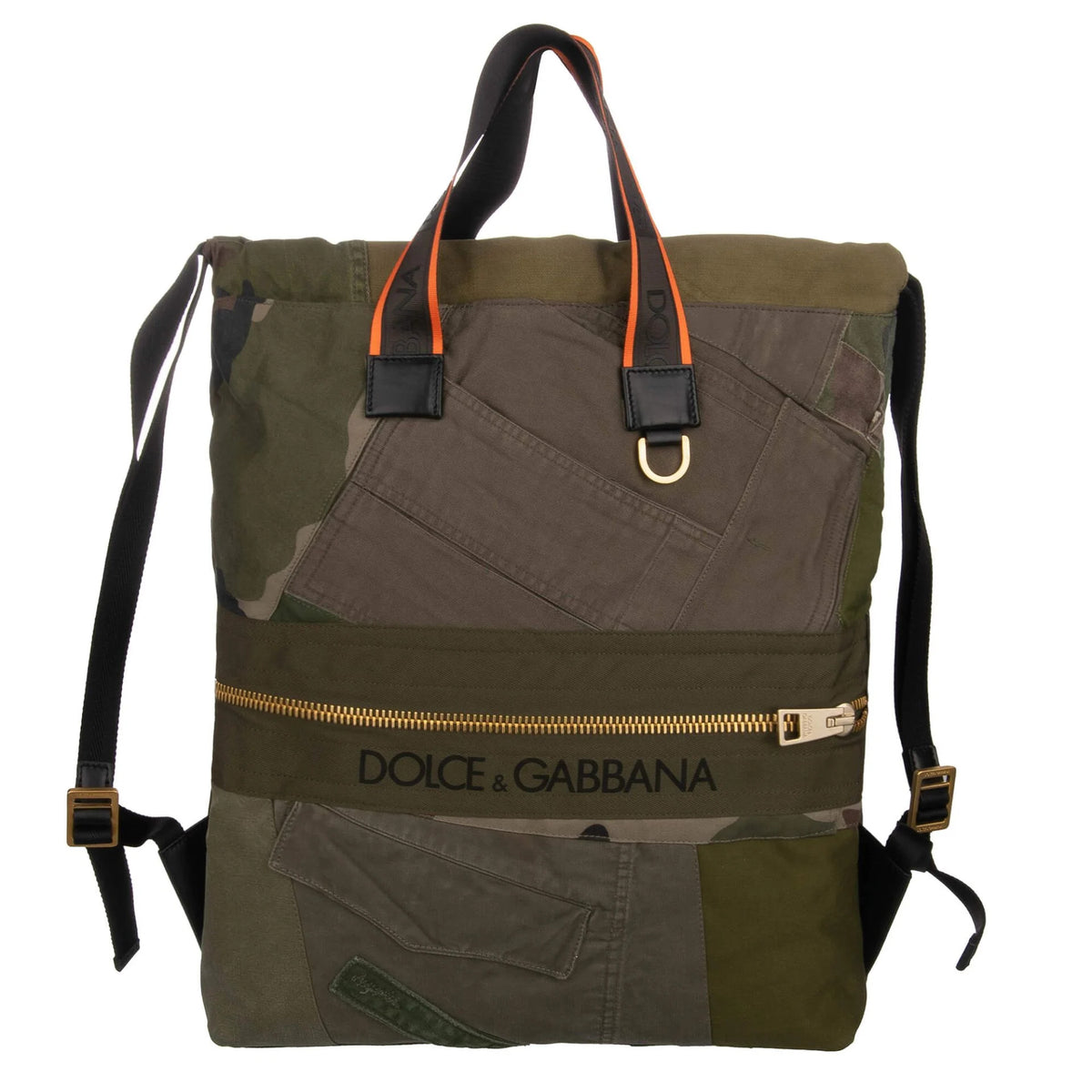 Dolce & Gabbana Men Backpack Patchwork Camouflage