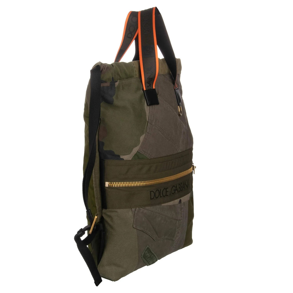 Dolce & Gabbana Men Backpack Patchwork Camouflage