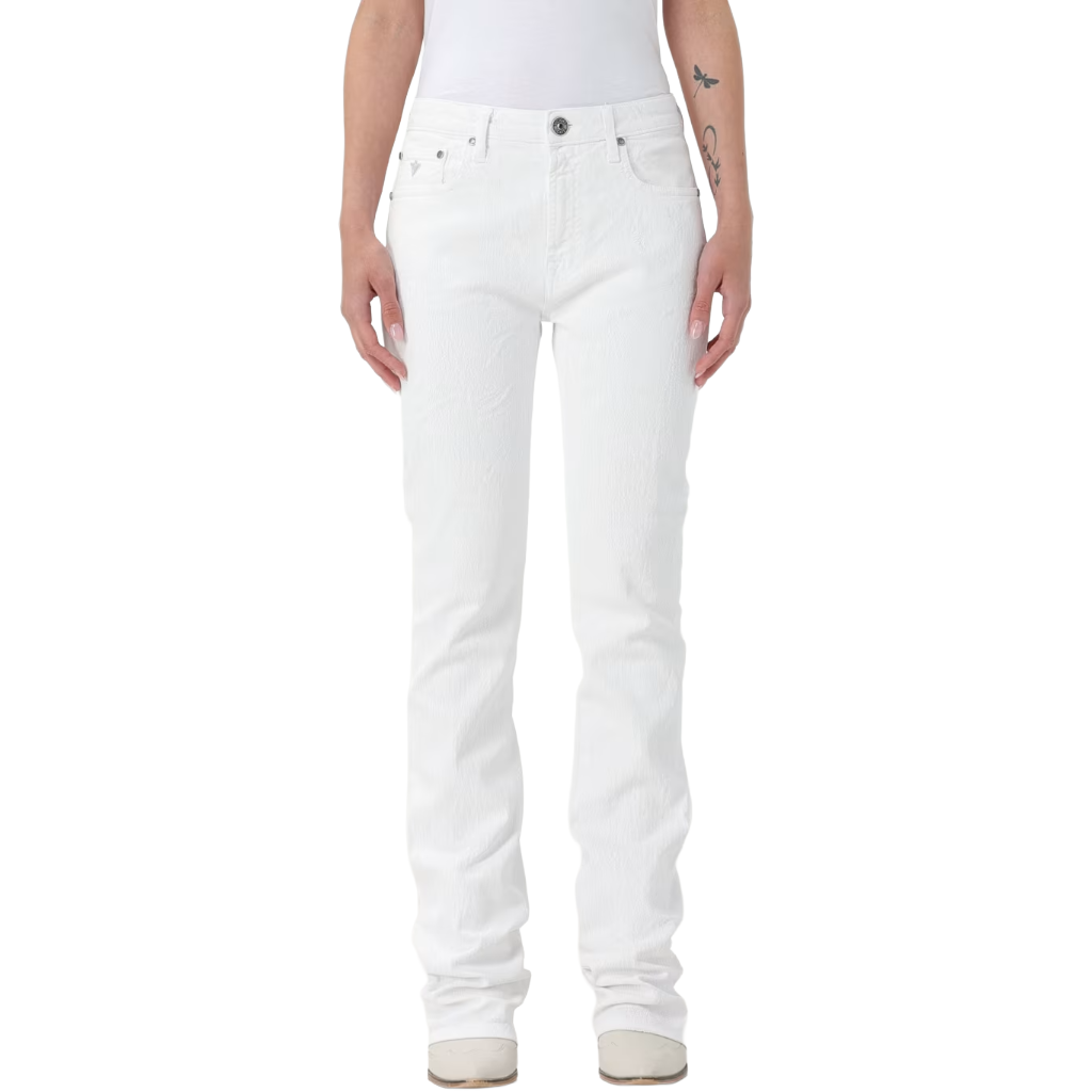 Victory Gate Women Jeans White
