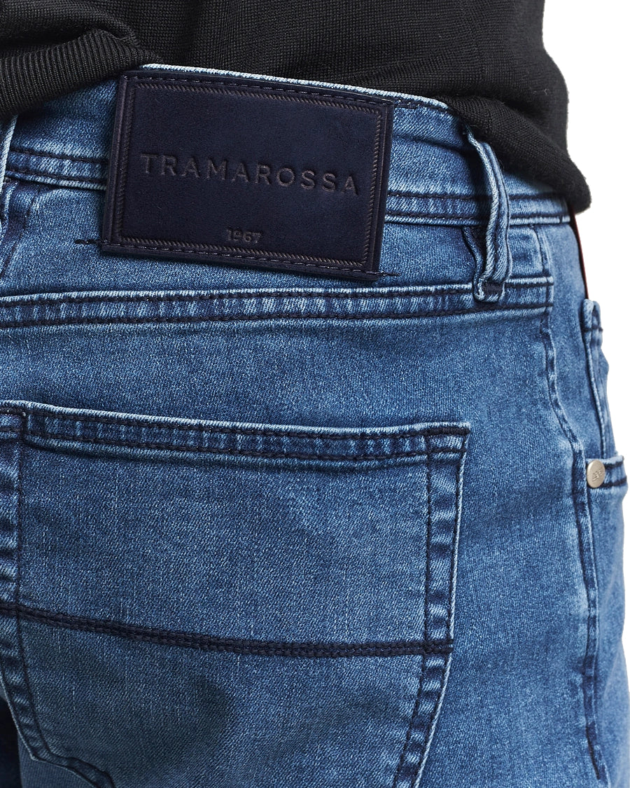 Tramarossa Men Leonardo Dbcs Sky Distressed Jeans Blue