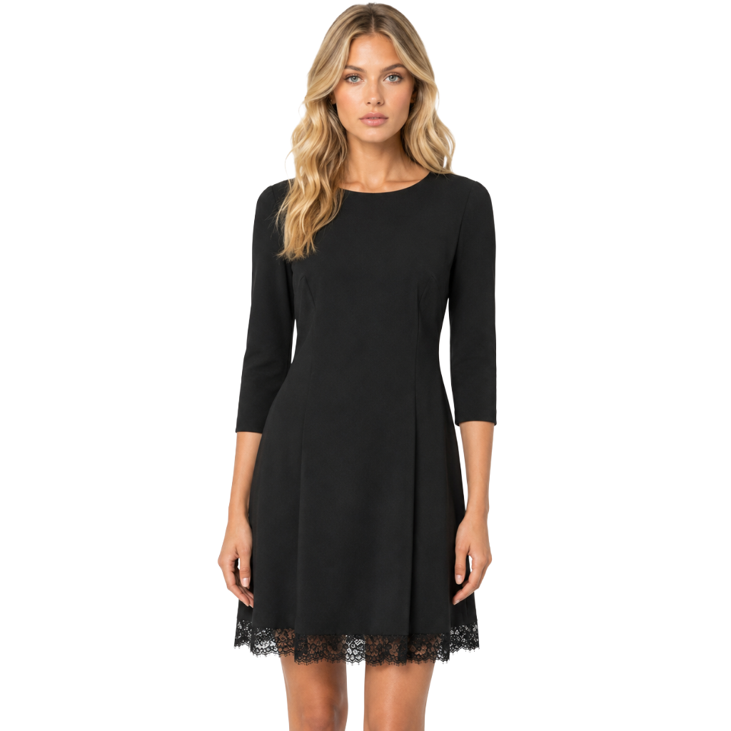 Dolce & Gabbana Women Dress Sleeve Long Lace Black