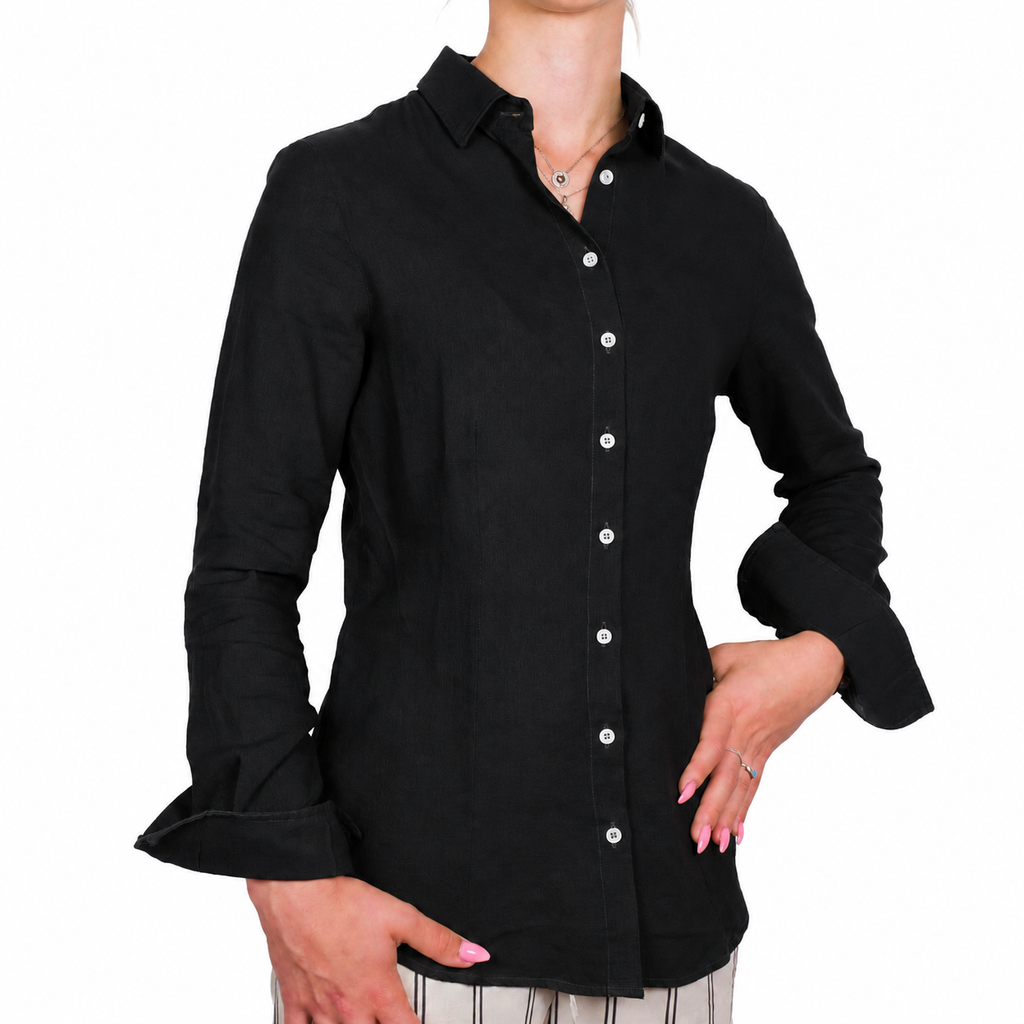 Bagutta Women Shirt Linen Black