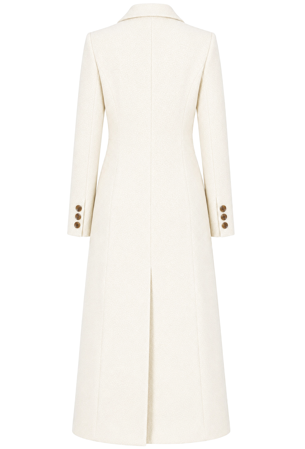 Loro Piana Fabric Women Coat Long Cream White