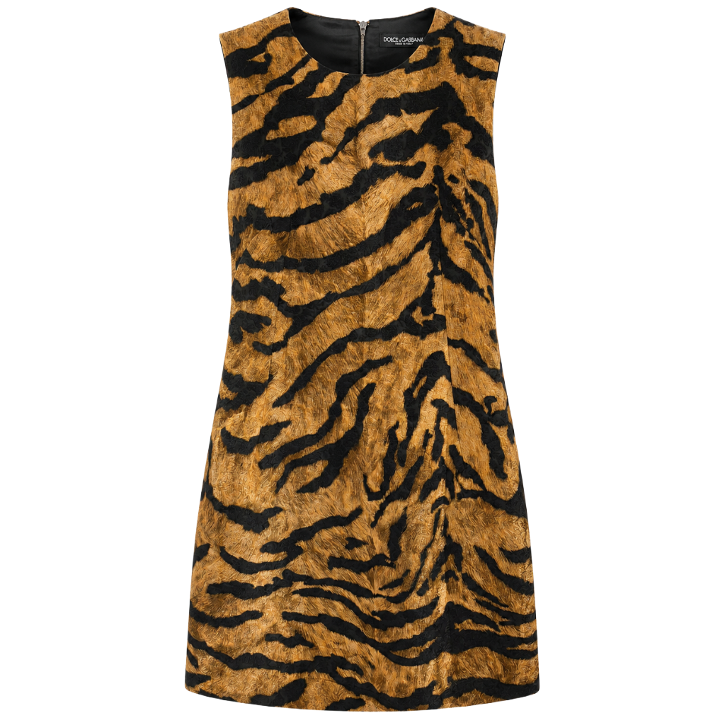 Dolce & Gabbana Women Dress Tigre Brown