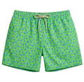MC2 Saint Barth Men Micro Patterned Poster Starfish Swimwear Green