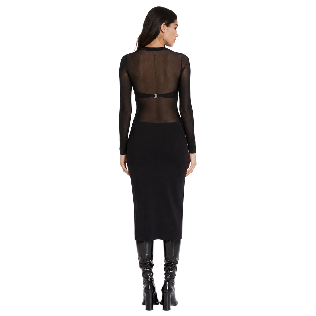 Patrizia Pepe Women Dress Slim Long Black
