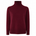 Emilio Romanelli Women Turtleneck Bordeaux Beige