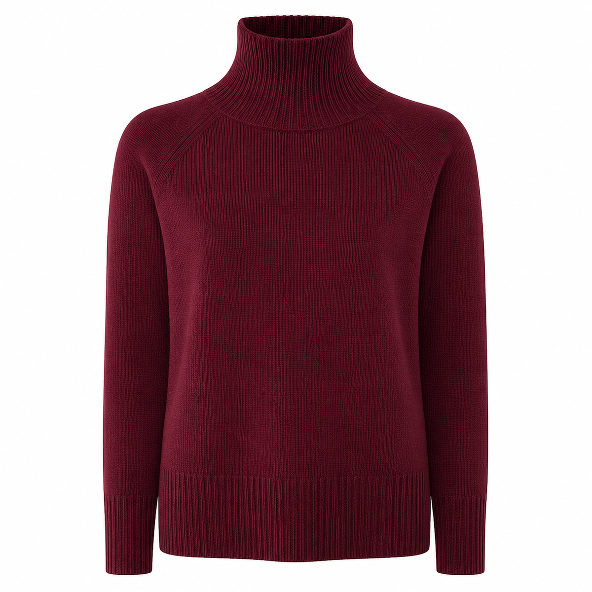 Emilio Romanelli Women Turtleneck Bordeaux Beige