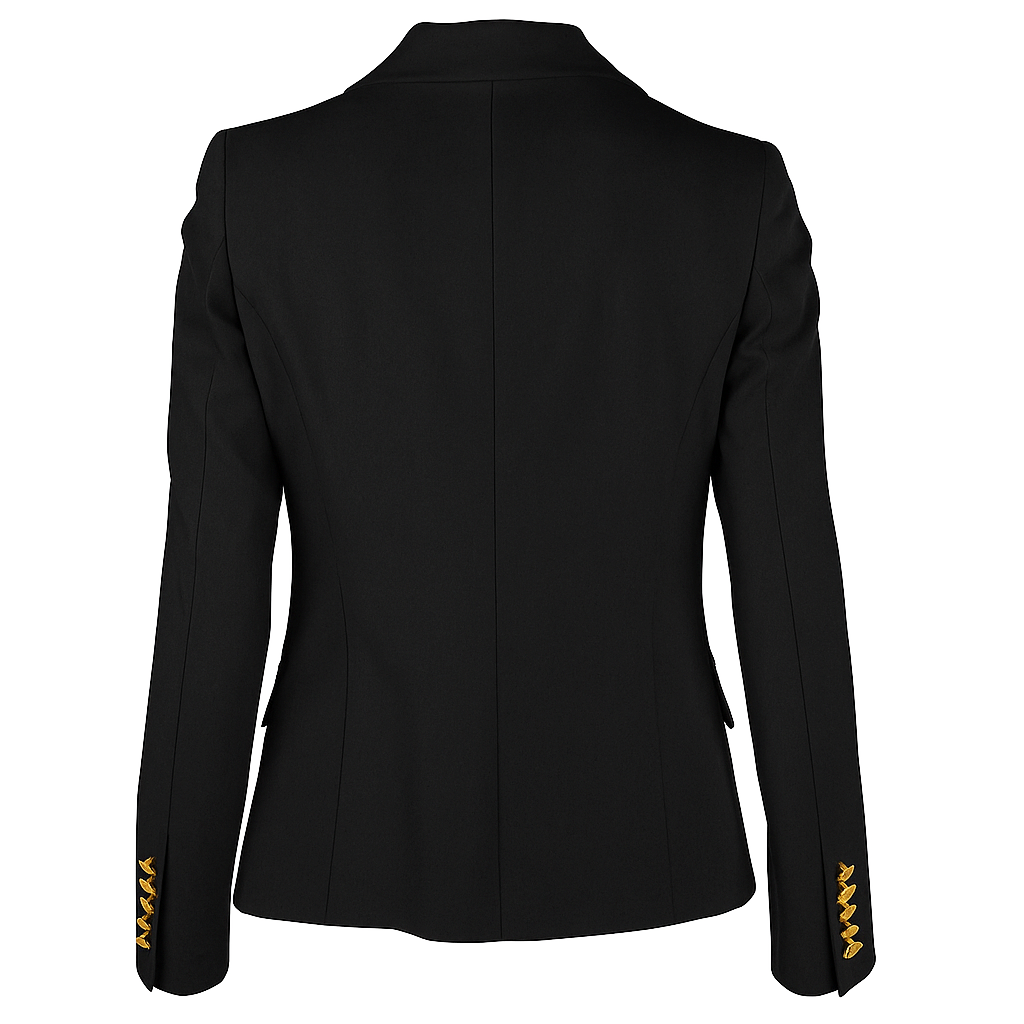 Loro Piana Fabric Women Jacket Double-Breasted Black