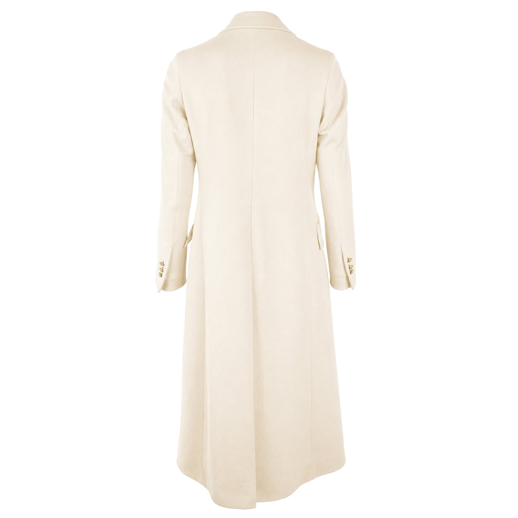 Loro Piana Fabric Women Coat Double-Breasted Beige