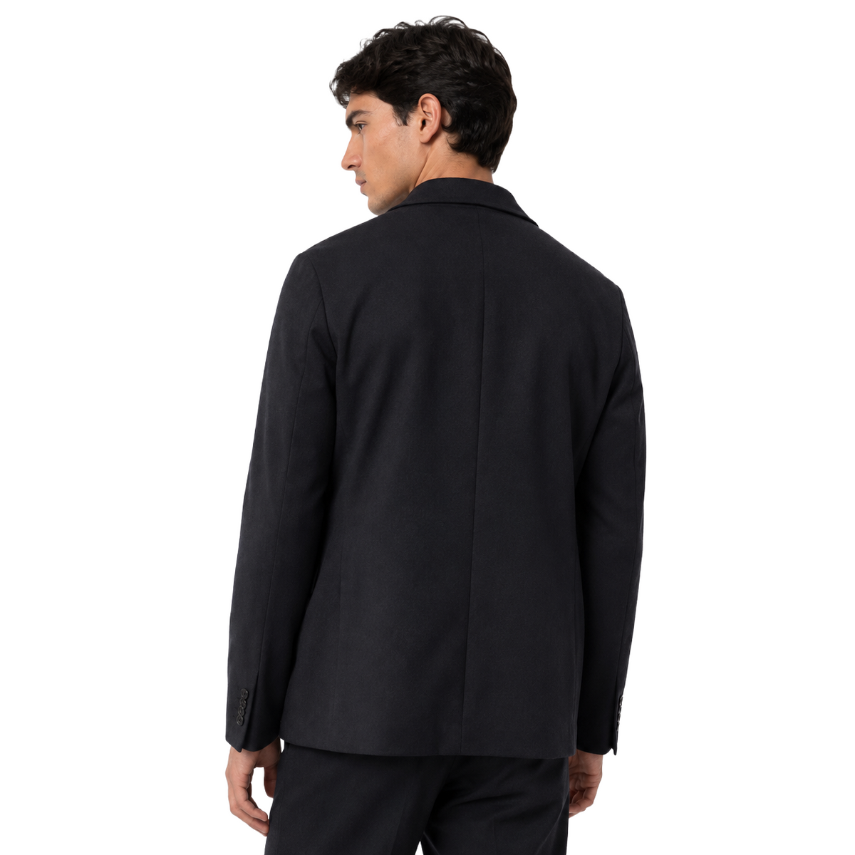 Dolce & Gabbana Men Jacket Single-Breasted Cashmere Blue