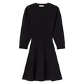 Twinset Women Dress Knit Ribbed Black