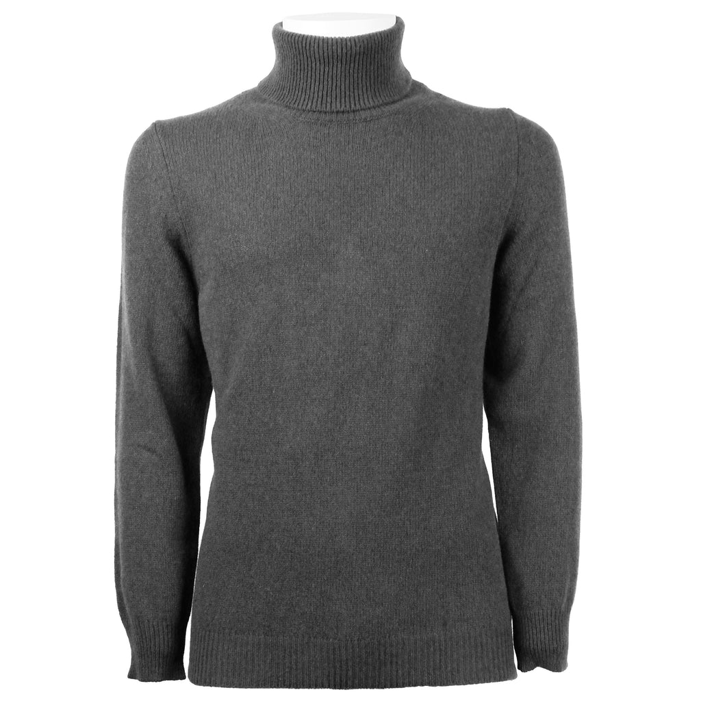 Emilio Romanelli Men Turtleneck Cashmere Grey