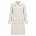 Dolce & Gabbana Women Coat Fibra Cammello White