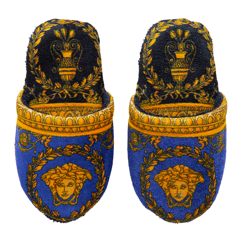 Versace Home Unisex Versace Slippers Slippers Blue