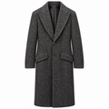 Dolce & Gabbana Men Coat Tweed Black