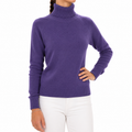 Emilio Romanelli Women Knit Cashmere Turtleneck Purple