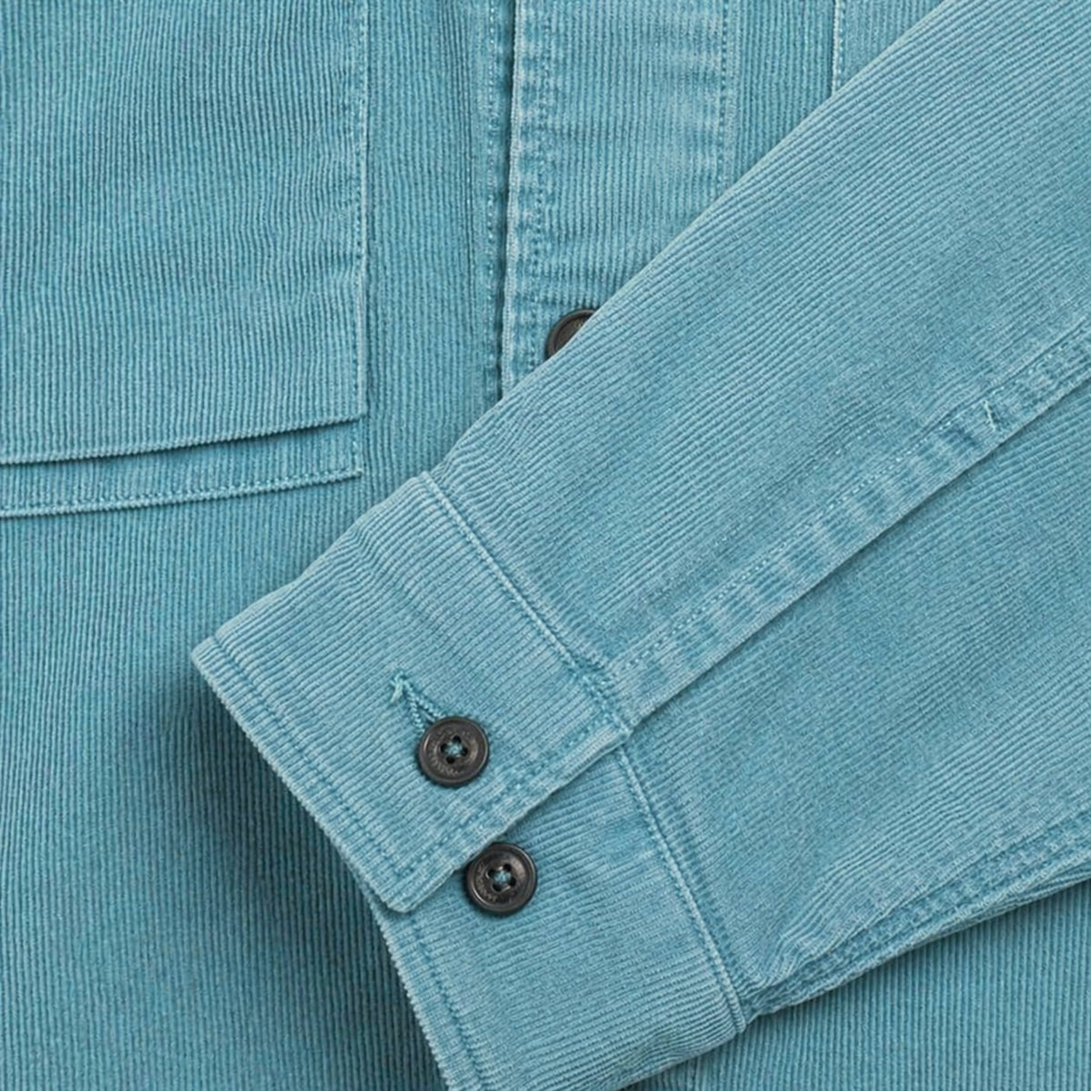 C.P. Company Men Shirt Ribbed Velvet Light Blue