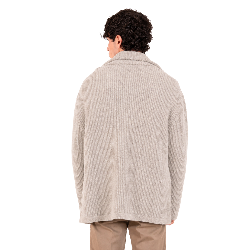 Alpha Studio Men Bomber Wool Cashmere Grey