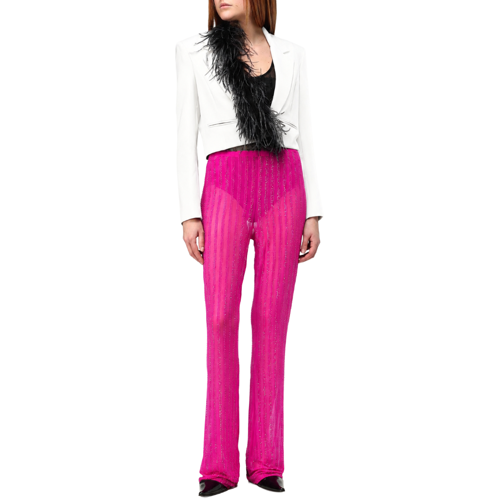 Patrizia Pepe Women Trousers Strass Fuchsia