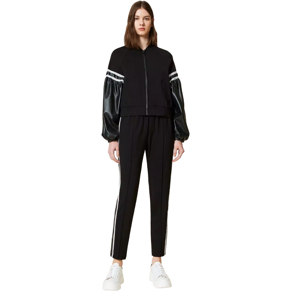 Twinset Women Trousers Bande Laterali Black