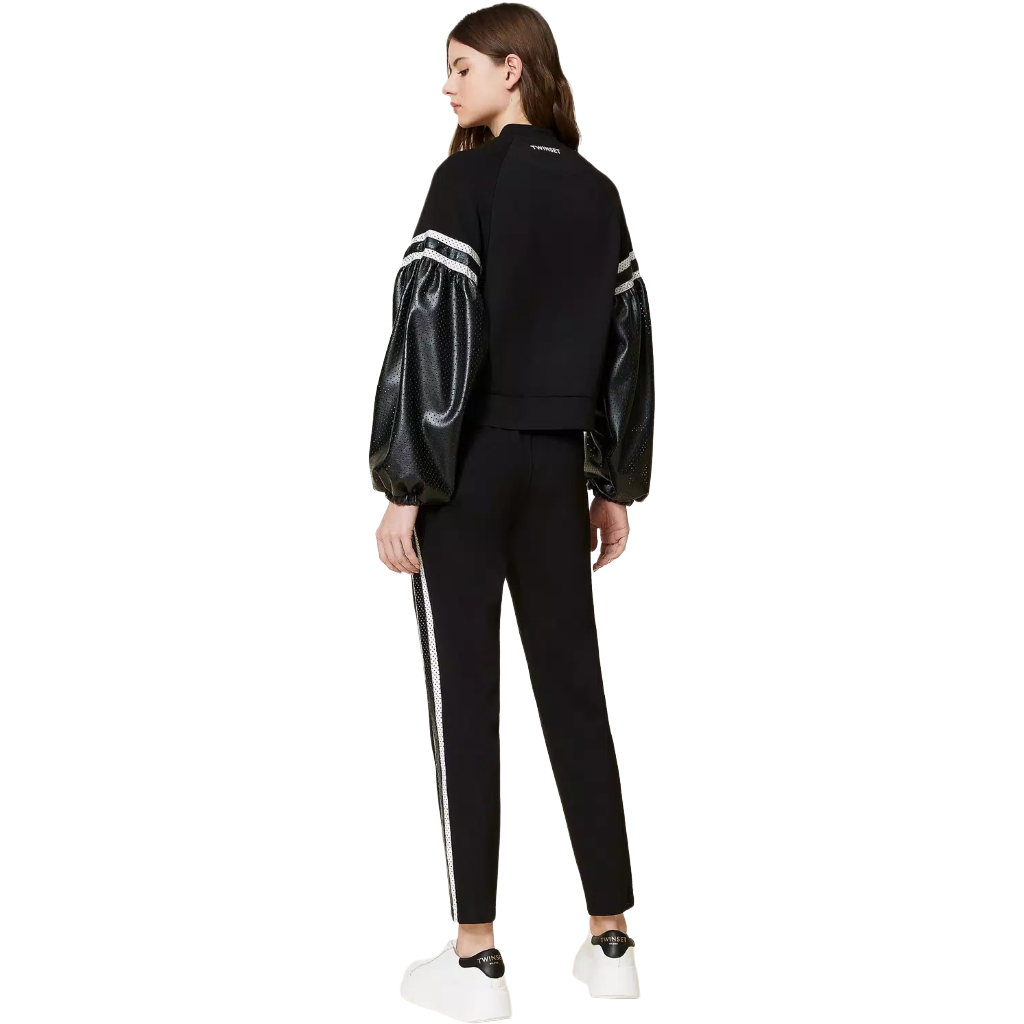 Twinset Women Trousers Bande Laterali Black