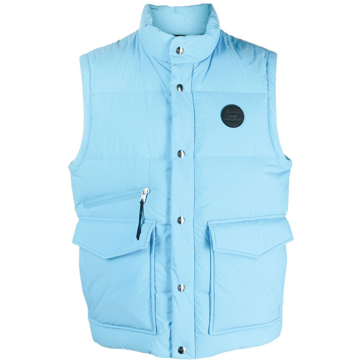 Woolrich Men Vest Down Jacket Light Blue